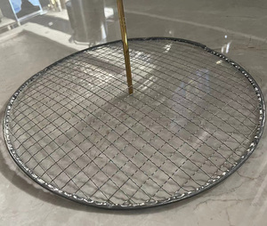Dùng Một Lần Vòng 280Mm 295Mm 330Mm Cong Thép Không Gỉ Nướng Thịt Nướng Dây Lưới <span class=keywords><strong>BBQ</strong></span> <span class=keywords><strong>Net</strong></span> - Product Image 4
