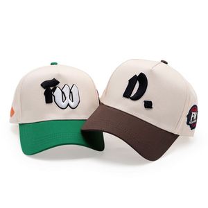 Casquette de baseball à 5 panneaux bicolore en coton, style broderie 3D personnalisée, pour le sport et la course, Gorras Hats - Product Image 3