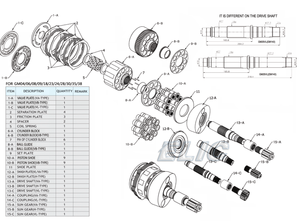 Motor de Traslación para Excavadora ELIC EC250D TM40VD VOE8293141 14626809 14728804 - Repuesto de Transmisión Final - Product Image 3