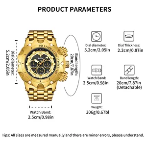 Nuovo Orologio da <span class=keywords><strong>Uomo</strong></span> YaLaLuSi 1003 2026, <span class=keywords><strong>Marca</strong></span> di Lusso, al Quarzo, Resistente all'Acqua, con Quadrante Sportivo per Ragazzi - Product Image 6