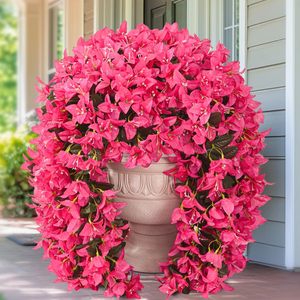 Décorations murales artificielles en bougainvilliers, 12 branches, fleurs en soie pour intérieur, extérieur, mariage, hôtel - Product Image 3
