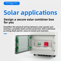 Caja Combinadora Fotovoltaica IP66 con Protección contra Rayos, Distribución de CC para Sistemas Fotovoltaicos, Equipamiento de Distribución de Bajo Voltaje, 65A, Modelo Zhejiang
