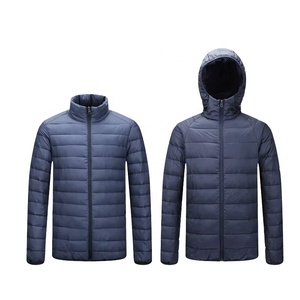 Giacche <span class=keywords><strong>Puffer</strong></span> Invernali con Cappuccio in Nylon <span class=keywords><strong>Nero</strong></span>, Imbottite in Piuma, Personalizzabili con Logo, per Esterni - Product Image 2