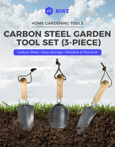 Kit de herramientas de jardinería de madera, pala pequeña de acero al carbono, esparcidor de trasplantes, horquilla de jardín, entrega directa de fábrica, el más vendido - Product Image 2
