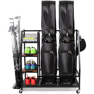 High Capacity Factory Manufacturing Golf Garage Storage Organizer Box Golf Club Bag Sports Equipment Storage Rack