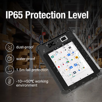 MTK Industrial Android 13,0 Tablet PC Huella digital NFC UHF Lector Escáner de código de barras resistente para inventario de gestión de proveedores