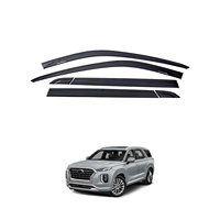 Vent Visor Injection Original Noir Couleur Fenêtre Déflecteur TXR Auto Accessoires Extérieurs pour Hyundai PALISADE 2020-