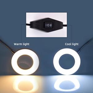 Multifunction <b>LED</b> Desk Lamp with Magnifying Glass Clip Eye Protection <b>Light</b> for Tattoo Makeup Reading Salon - Product Image 2