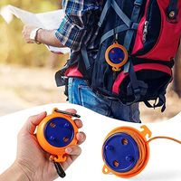 Séchage de voyage ligne de corde intérieure et extérieure anti-dérapant coupe-vent lanière de voyage randonnée ligne de vêtements réglable accessoires de Camping