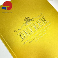 Libro de Negocios Personalizado con Tapa Dura de Cartón A4, Cubierta Dorada Mate y Reflectante con Textura Especial, Encuadernación en Espiral