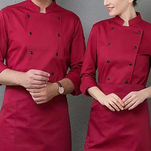 <span class=keywords><strong>Cucina</strong></span> uomo Chef uniformi alberghi ristoranti abiti da lavoro cameriere cameriere <span class=keywords><strong>cucina</strong></span> servizio ristorante Bar uniformi - Product Image 1