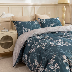 Parure de <span class=keywords><strong>lit</strong></span> imprimée en gros – Ensemble de literie 3 pièces classique de haute qualité avec housse de <span class=keywords><strong>couette</strong></span> imprimée par dispersion - Product Image 2