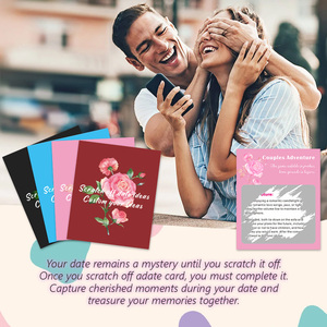 <span class=keywords><strong>Carte</strong></span> <span class=keywords><strong>à</strong></span> <span class=keywords><strong>gratter</strong></span> personnalisée Date Night Love Voucher Couple Game Scratch-Off Date Activités pour cadeau surprise - Product Image 2