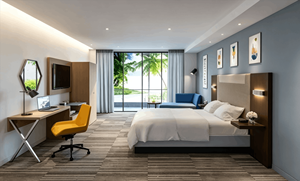 Comodino per Hotel Holiday Inn Express, Arredamento <span class=keywords><strong>di</strong></span> Alta Qualità per Progetti Alberghieri - Product Image 2
