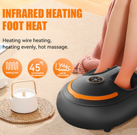 Rouleau portable shiatsu pétrissant appareil de massage à pression d'air domestique machine de thérapie de massage des pieds et des jambes avec masseur et réglage