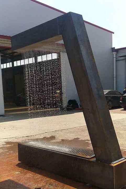 Chinese Style Modern Water Fountain Outdoor Retro  Exquisite Corten Waterfall for Garden Art Manufacturer