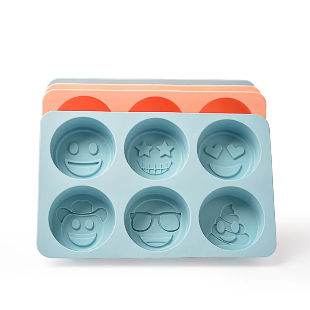 गर्म बेच 6 छेद सिलिकॉन साबुन Molds बनाने के लिए BPA मुक्त कारखाने कस्टम ढालना साबुन साबुन के लिए सिलिकॉन Molds