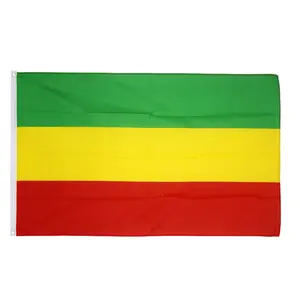 Hot selling 3x5ft Polyester Ethiopia Without Arms Ethiopian Empire Abyssinia Country Flag