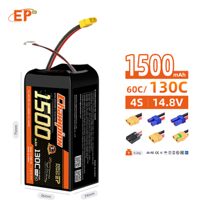 Ep bán buôn 4S 6S chất lượng cao pin <span class=keywords><strong>lithium</strong></span> cho mini FPV drone Lipo 4 pin cho nhỏ bay không người lái cho 1/5 RC xe 130C Pin - Product Image 3