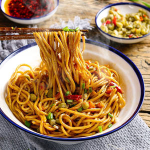 Nouilles Wuhan Regan bouillies alcalines authentiques, sachet de condiment pour <span class=keywords><strong>petit</strong></span>-déjeuner instantané, mélange sec prêt à l'emploi, Chenghou Food - Product Image 2