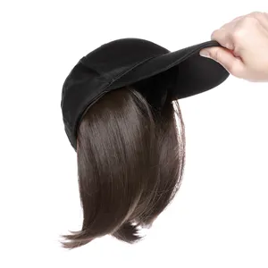 도매 가격 Snoilite 합성 머리 패션 가짜 머리 모자 야구 모자 머리