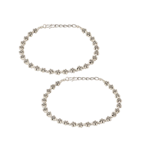 Elegante Tobillera Plateada con Cristales y Flores para Mujer, Cadena de Eslabones, Joyería Minimalista para el Pie, Moda - Product Image 6