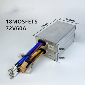 อะไหล่สกู๊ตเตอร์ไฟฟ้า รุ่น 18 มอสเฟต คอนโทรลเลอร์ 72V 60A พร้อมจอแสดงผลและคันเร่ง สำหรับมอเตอร์คู่ 8000W 10000W - Product Image 3