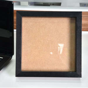 Đen trắng óc chó tùy chỉnh kích cỡ gỗ bóng hộp 3D với plexiglass spacer - Product Image 3