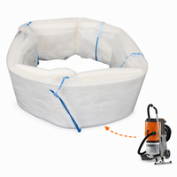 Sac de collecte de poussière pliable robuste à usage intensif, 3 couches, antistatique, sans fin, pour collecteur de poussière industriel