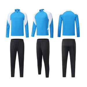 Set tuta da allenamento calcio maschile personalizzata trasferimento termico rapido e traspirante 100% in poliestere posizioni Logo anteriore/<span class=keywords><strong>destro</strong></span>/sinistro - Product Image 4
