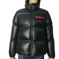 Veste en duvet à capuche lisse pour homme de marque haut de gamme, veste d'extérieur coupe-vent, logo OME personnalisable sur la poitrine