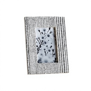 Handmade Artisan Customized Bone Inlay Photo <b>Frame</b> Modern Pattern Eco-Friendly Vertical Customized Color Tabletop Home Decor - Product Image 1