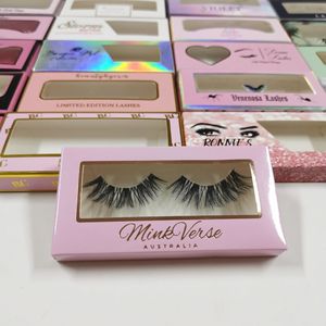 Thiết Kế Miễn Phí Tùy Chỉnh Dễ Thương Tông Kích Thước Nhỏ Dễ Dàng Lấy Lông Mi Giả Bao Bì Hộp - Product Image 2