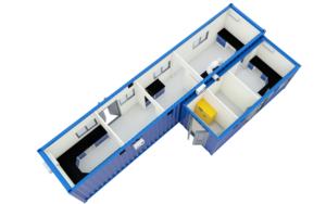 Biyolojik analiz için laboratuvar mobilyası prefabrik konteyner Lab diş kimyasal moleküler biyoloji gıda bilim Lab - Product Image 4