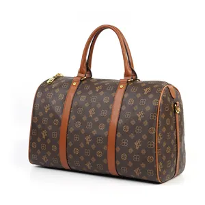 Bolsa de viagem luxuosa para mulheres e homens, bolsa de mão grande de marca de grife famosa, durável e durável para academia e viagem