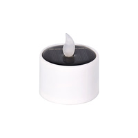 Bougie LED solaire d'extérieur étanche, alimentée par l'énergie solaire, accessoires décoratifs pour créer une ambiance festive dans le jardin