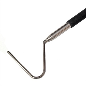 100cm 39inch nối dài rắn Catcher Hook Stick <span class=keywords><strong>Mini</strong></span> Sụp Đổ thép không gỉ bò sát rắn Grabber xử lý công cụ - Product Image 3