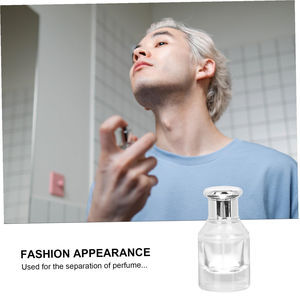 Custom Logo 30ml Round Shape <b>Empty</b> Glass Perfume <b>Bottle</b> with for Ball Shape Cap and Crimp Neck Screen Printing Pump Sprayer - Product Image 3