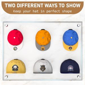 Ganchos de pared adhesivos negros Super fuerte gorra de béisbol organizador pantalla decoración del hogar sombrero perchas titular - Product Image 2