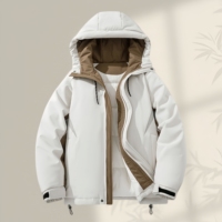 Nouvelle veste d'hiver pour homme, coupe-vent et anti-froid, style streetwear color-block, décontractée, ample et épaisse, chaude