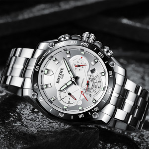 นาฬิกาข้อมือผู้ชาย <span class=keywords><strong>BOYZHE</strong></span> 014 ระบบออโตเมติก กลไกจักรกล เรืองแสง แบรนด์ดัง นาฬิกาสปอร์ตผู้ชาย สายสแตนเลสสตีล Relogio Masculino - Product Image 5