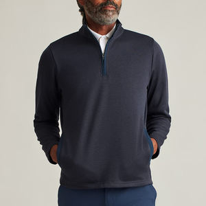 Sweat-shirts personnalisés en nylon numérique à ressort solide, broderie sportive, séchage rapide, écologiques, streetwear, grande taille, fermeture éclair sur le côté pour hommes - Product Image 1