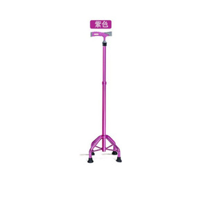 Bâton de marche à quatre pieds en alliage d'aluminium, réglable en hauteur, antidérapant, pour personnes âgées, design léger et stable - Product Image 4