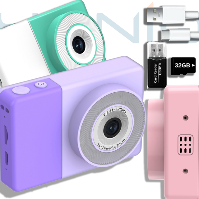 Yuniq Retro CCD Digital Camera 3 Inch Big Screen 48MP for Students Portable Pocket Camera for Photography D6