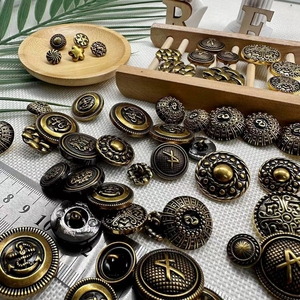 2024 Thời Trang Chống Brass kinh điển nút nhỏ T-Shirt nút cho quần áo phụ kiện - Product Image 6