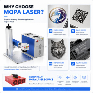 Machine de marquage laser à fibre de bureau 30W/50W/100W pour la gravure de métaux et de bijoux <span class=keywords><strong>en</strong></span> or avec source JPT MOPA - Product Image 3