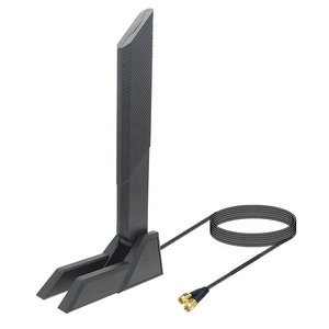 Carte réseau sans fil SMA Tri Band Extension 6GHz 5.8GHz 2.4GHz, antenne de remplacement à base magnétique pour ordinateur de bureau - Product Image 1