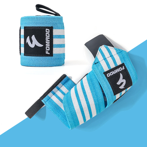 Bán Buôn Thể Thao Unisex Màu Xanh Tự Nhiên Cao Su PVC Trọng Lượng Nâng Đào Tạo Điện Nâng Hỗ Trợ Ban Nhạc Cổ Tay Kết Thúc Tốt Đẹp Dây Đeo Móc Vòng - Product Image 4