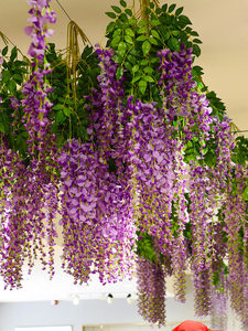 Plantas Artificiales Colgantes para Techo, Flores Artificiales, Decoración para Techo, Venta Directa de Fábrica - Product Image 2