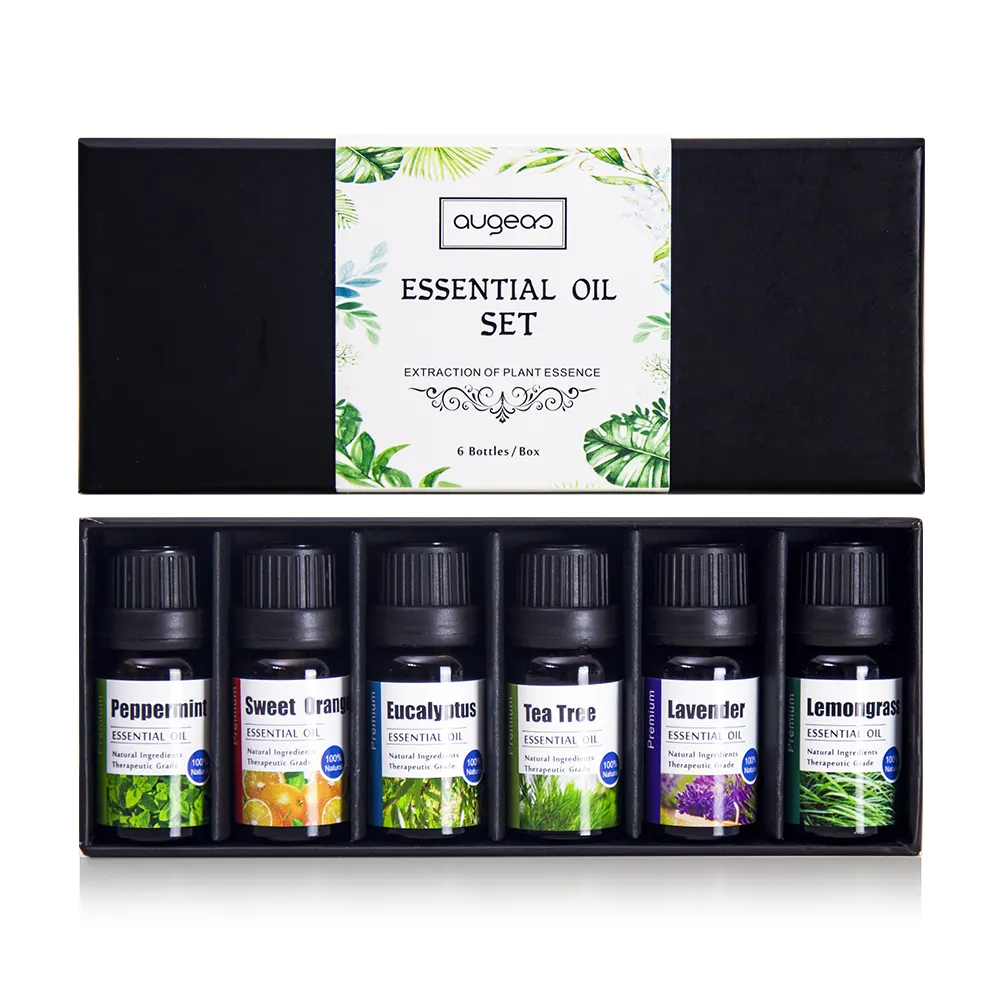 Custom Logo Oil Essentials Set 100% Natural Aroma Pure Aromatherapy Organic Essential Oil for Candle Making